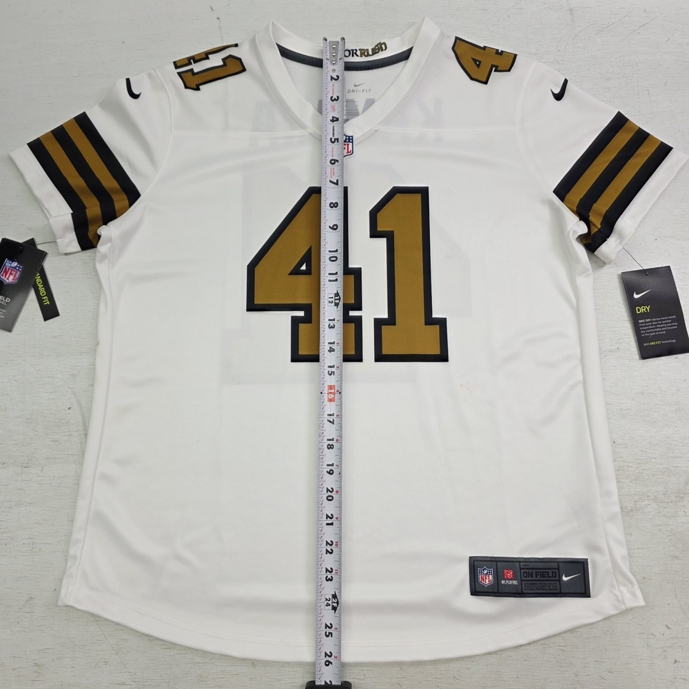 Nike NFL Saints Alvin Kamara #41 Color Rush On Field Womens Jersey Sz L NWD - Picture 14 of 14